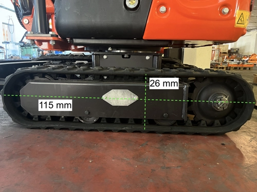 Chenille en caoutchouc pour mini pelle