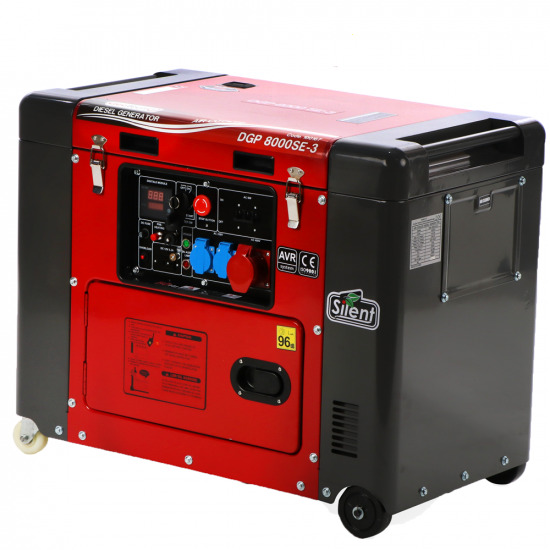 GeoTech Pro DGP8000SE-3 - Groupe électrogène 6 KW triphasé diesel