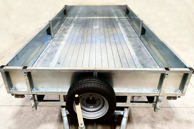 Remorque Indespension Benne à 2 Essieux – PTAC 2700 kg